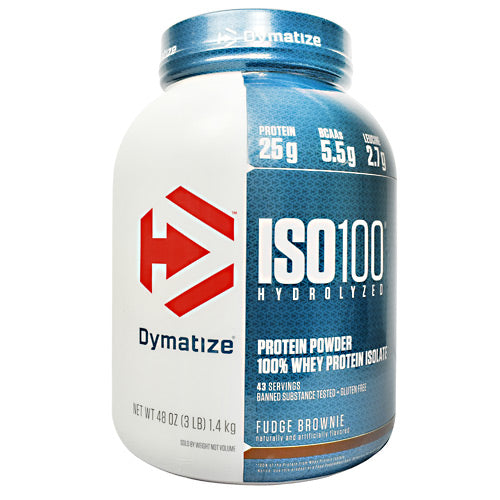 Dymatize ISO100 - Fudge Brownie - 3 lb - 705016353231