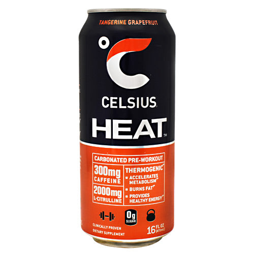 Celsius Celsius Heat - Tangerine Grapefruit - 12 Cans - 852480007099