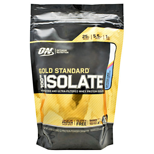 Optimum Nutrition Gold Standard 100% Isolate - Birthday Cake - 12 Servings - 748927060744