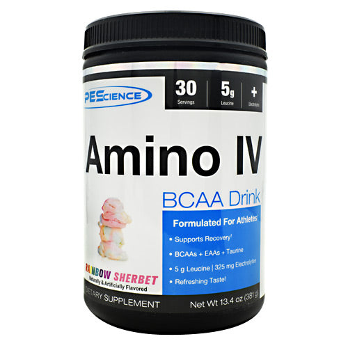 PEScience Amino IV - Rainbow Sherbet - 30 Servings - 040232661075