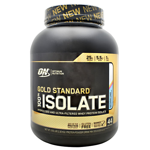 Optimum Nutrition Gold Standard 100% Isolate - Birthday Cake - 44 Servings - 748927060775