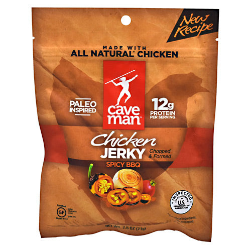 Caveman Foods Chicken Jerky - Spicy BBQ - 2.5 oz - 853385003995