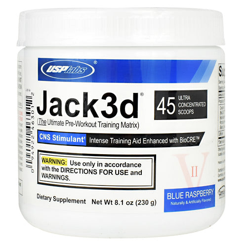 USP Labs Jack3d - Blue Raspberry - 45 Servings - 094922463012