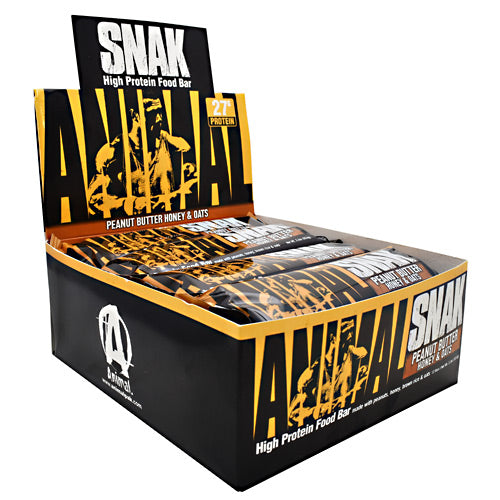 Universal Nutrition Animal Snak Bar - Peanut Butter Honey and Oats - 12 Bars - 039442010971