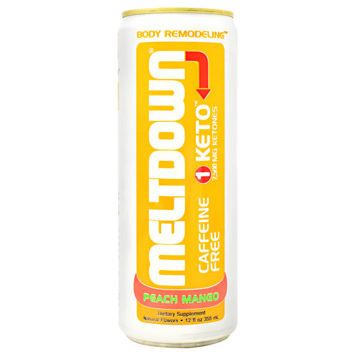 VPX Caffeine Free Meltdown 1 Keto - Peach Mango - 12 Cans - 610764180711