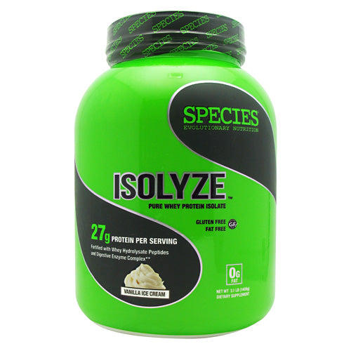 Species Nutrition Isolyze - Vanilla Ice Cream - 44 Servings - 855438005659