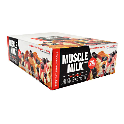 Cytosport Red Muscle Milk Bar - Blueberry Waffle Cone - 12 Bars - 660726525142