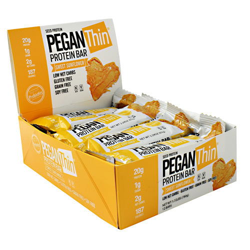 Julian Bakery Pegan Thin Protein Bar - Sweet Sunflower - 12 Bars - 813926004706