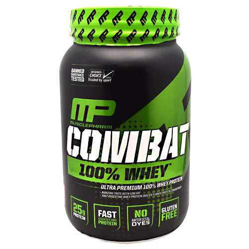 MusclePharm Sport Series Combat 100% Whey - Strawberry - 2 lb - 653341041210