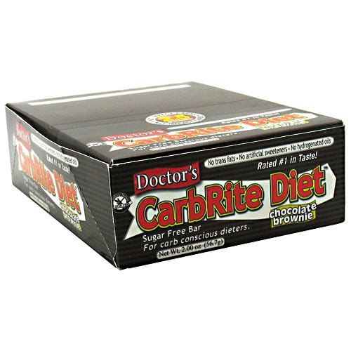 Universal Nutrition Doctors CarbRite Sugar Free Bar - Chocolate Brownie - 12 Bars - 039442081520