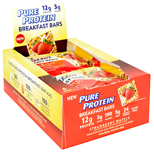 Pure Protein Breakfast Bars Breakfast Bar - Strawberry Waffle - 1 Bars - 749826792392