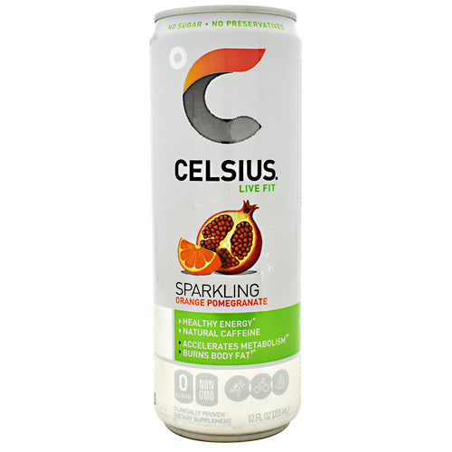 Celsius Natural Celsius - Sparkling Orange Pomegranate - 24 Cans - 852481007166