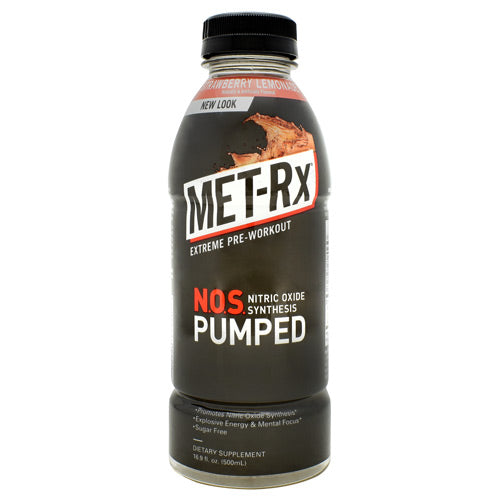 Met-Rx USA N.O.S. PUMPED - Strawberry Lemonade - 12 Bottles - 10786560579305