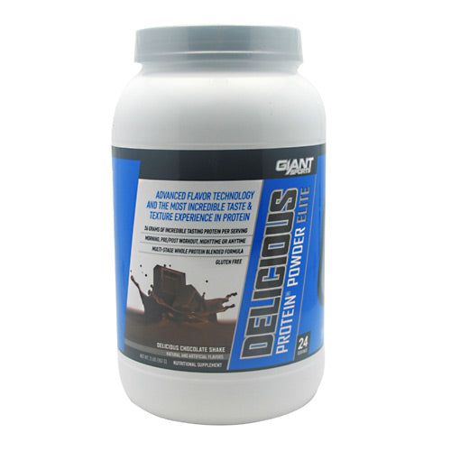 Giant Sports Products Delicious Protein - Delicious Chocolate Shake - 2 lb - 640052143722