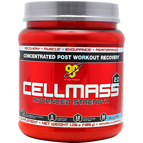 BSN CellMass 2.0 - Blue Razz - 50 Servings - 834266002108