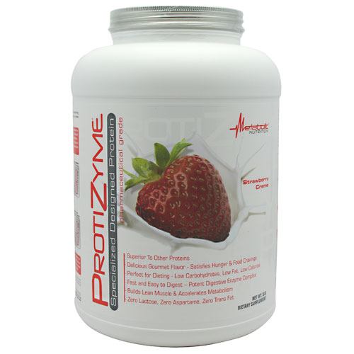 Metabolic Nutrition Protizyme - Strawberry Creme - 5 lb - 764779529185