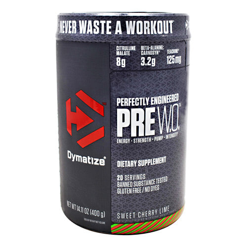 Dymatize Pre W.O. - Sweet Cherry Lime - 20 Servings - 705016171033