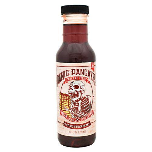 Sinister Labs Panic Pancakes Pancake Syrup - Psycho Strawberry - 12 oz - 853698007482