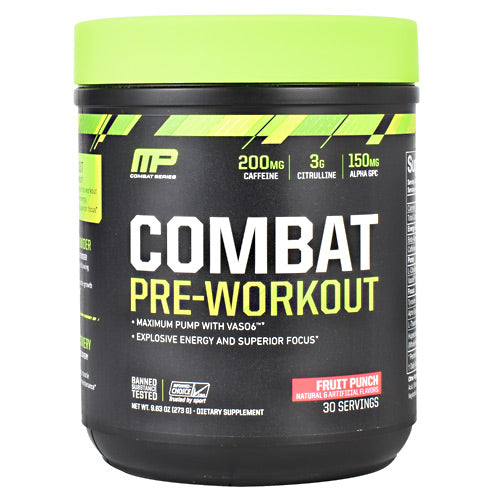 MusclePharm Combat Series Combat Pre-Workout - Fruit Punch - 30 Servings - 851387008727