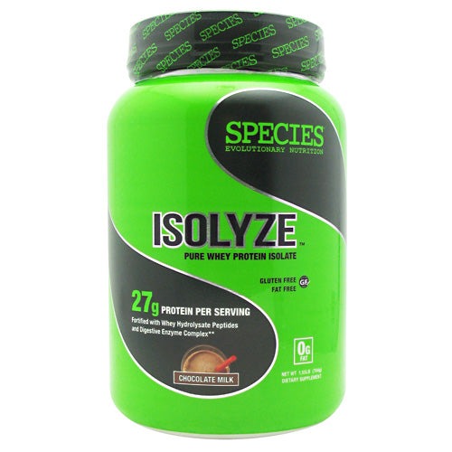 Species Nutrition Isolyze - Chocolate Milk - 22 Servings - 855438005604