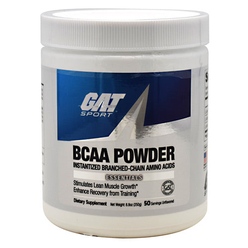 GAT BCAA Powder - Unflavored - 50 Servings - 859613000040