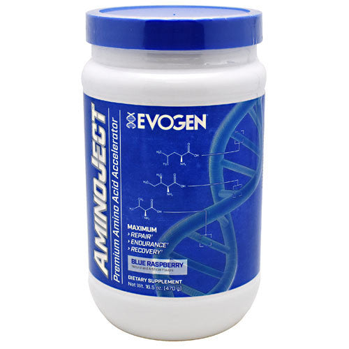 Evogen AminoJect - Blue Raspberry - 30 Servings - 817189020039