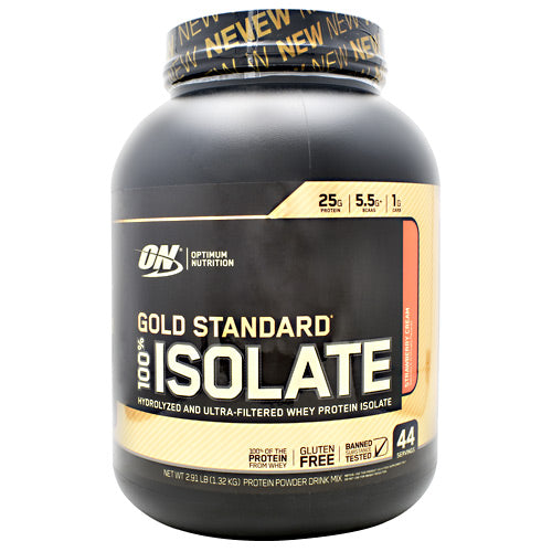 Optimum Nutrition Gold Standard 100% Isolate - Strawberry Cream - 44 Servings - 748927060768