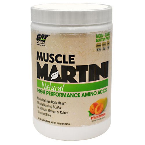 GAT Natural Muscle Martini - Peach Mango - 30 Servings - 859613000125