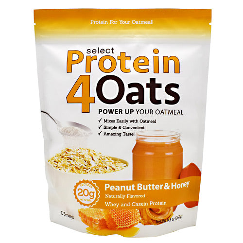 PEScience Select Protein4Oats - Peanut Butter & Honey - 12 Servings - 040232426438