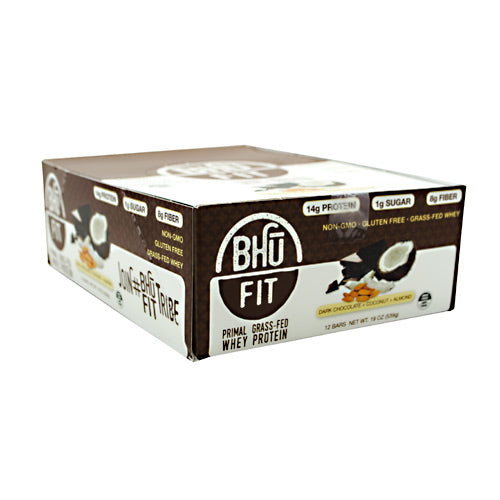 Bhu Foods BHU FIT BHU Fit Primal Protein - Dark Chocolate Coconut Almond - 12 Bars - 867936000180