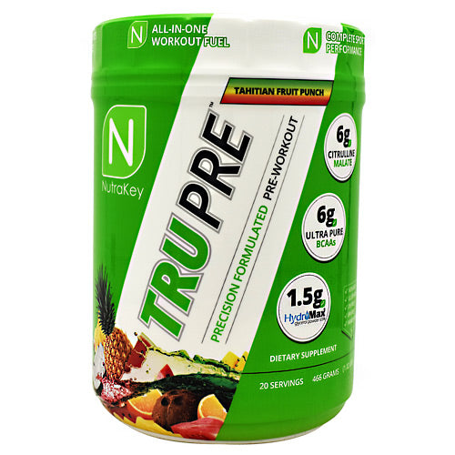 Nutrakey TRU Pre - Tahitian Fruit Punch - 20 Servings - 851090006782