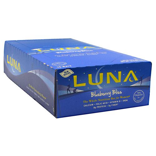 Clif Bar Luna The Whole Nutrition Bar for Women - Blueberry Bliss - 15 Bars - 722252271013