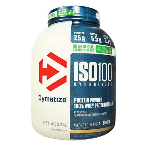 Dymatize Natural ISO-100 - Natural Vanilla - 5 lb - 705016355587