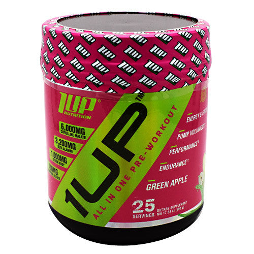 1 UP Nutrition All In One Her Pre-Workout - Green Apple - 25 Servings - 653341001566