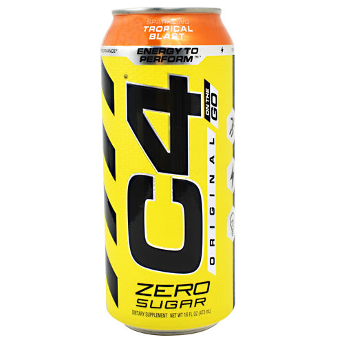 Cellucor Original C4 On the Go - Sparkling Tropical Blast - 12 Cans - 842595106541