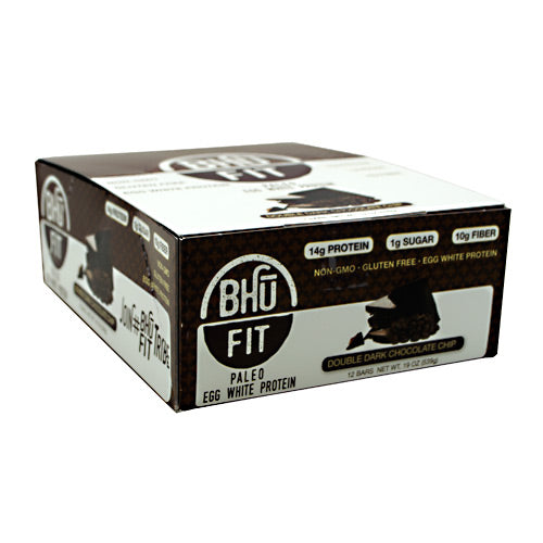 Bhu Foods BHU FIT BHU Fit Paleo - Double Dark Chocolate Chip - 12 Bars - 868163000134