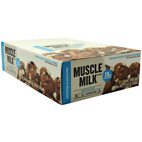 Cytosport Blue Muscle Milk Bar - Rocky Road - 12 Bars - 660726525180