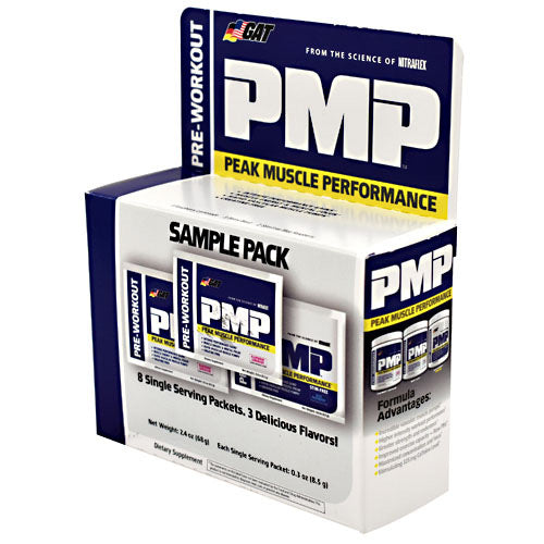 GAT PMP Sample Pack - 3 Flavors - 8 Packets - 859613657022