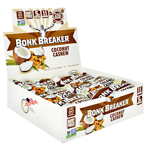 Bonk Breaker Energy Bar - Coconut Cashew - 12 Bars - 793573158666