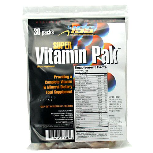 ISS Research Super Vitamin Pak - 30 ea - 788434111362