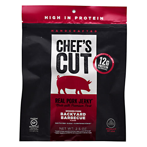 Chefs Cut Real Jerky Real Pork Jerky - Backyard Barbecue - 2.5 oz - 858959005153