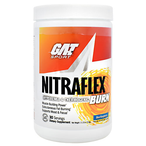 GAT Nitraflex Burn - Blue Raspberry - 30 Servings - 816170022281