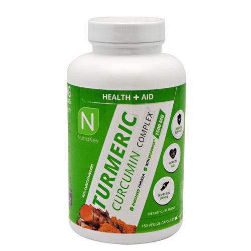 Nutrakey Turmeric Curcumin Complex - 180 Capsules - 851090006621