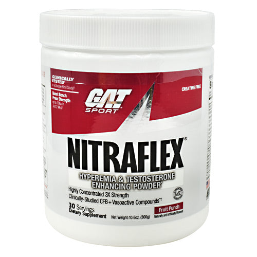 GAT Nitraflex - Fruit Punch - 30 Servings - 859613648907