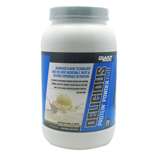 Giant Sports Products Delicious Protein - Delicious Vanilla Shake - 2 lb - 640052143739