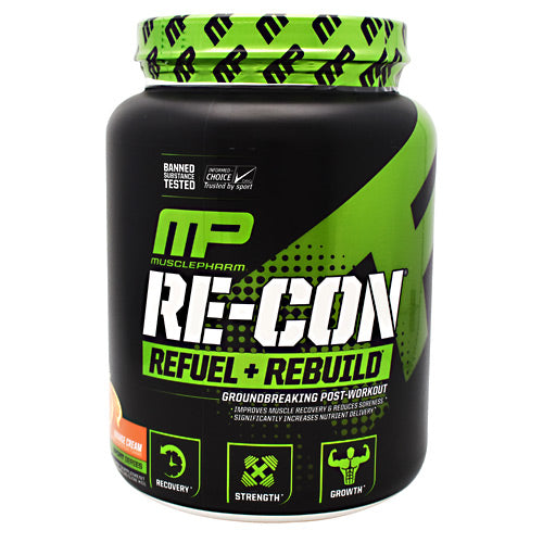 MusclePharm Sport Series Re-Con - Orange Cream - 30 Servings - 653341412218