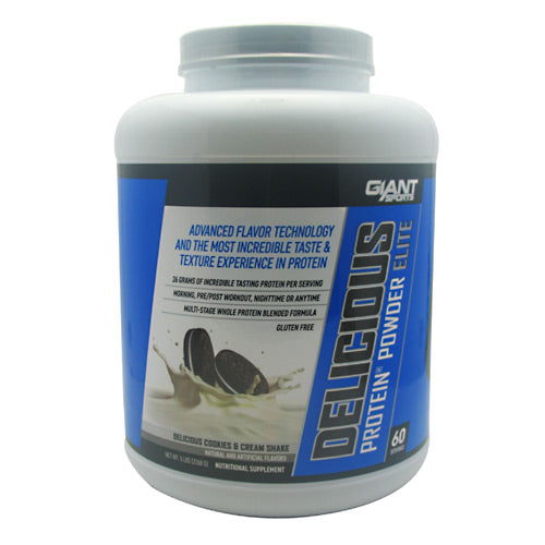 Giant Sports Products Delicious Protein - Delicious Cookies and Creme Shake - 5 lb - 639385330244