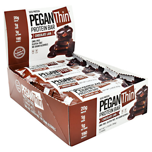 Julian Bakery Pegan Thin Protein Bar - Chocolate Lava - 12 Bars - 813926004560