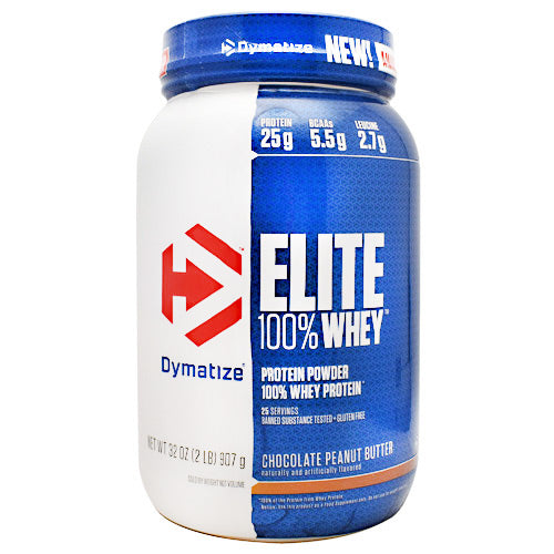 Dymatize Elite 100% Whey - Chocolate Peanut Butter - 2 lb - 705016599271