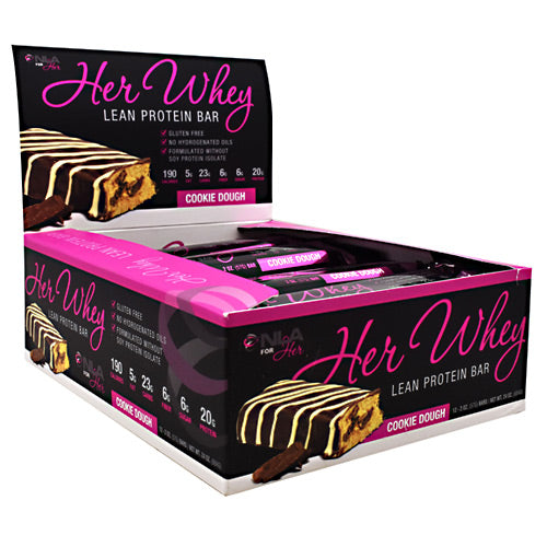 NLA For Her Her Whey Bar - Cookie Dough - 12 Bars - 614405919982